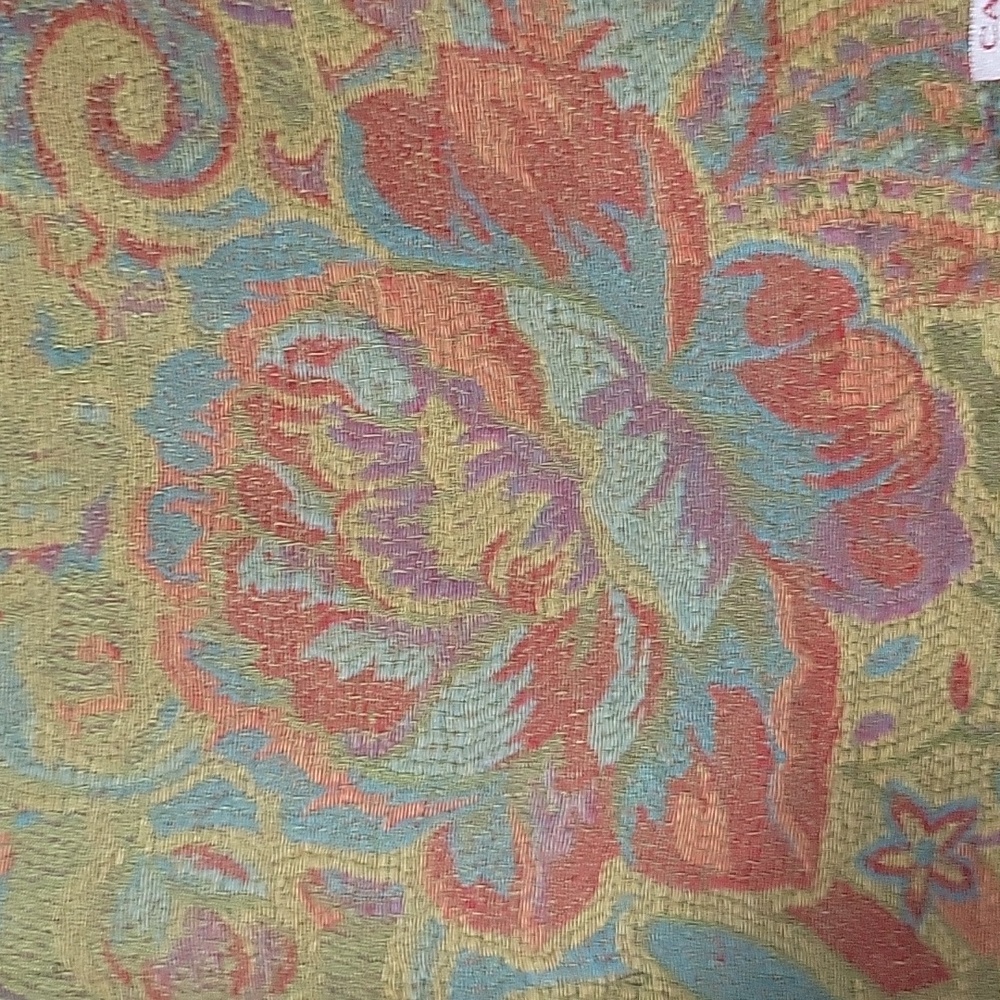 CASHMERE Multicolor Paisley Wrap/Shawl/Large Scarf - Picture 6 of 7